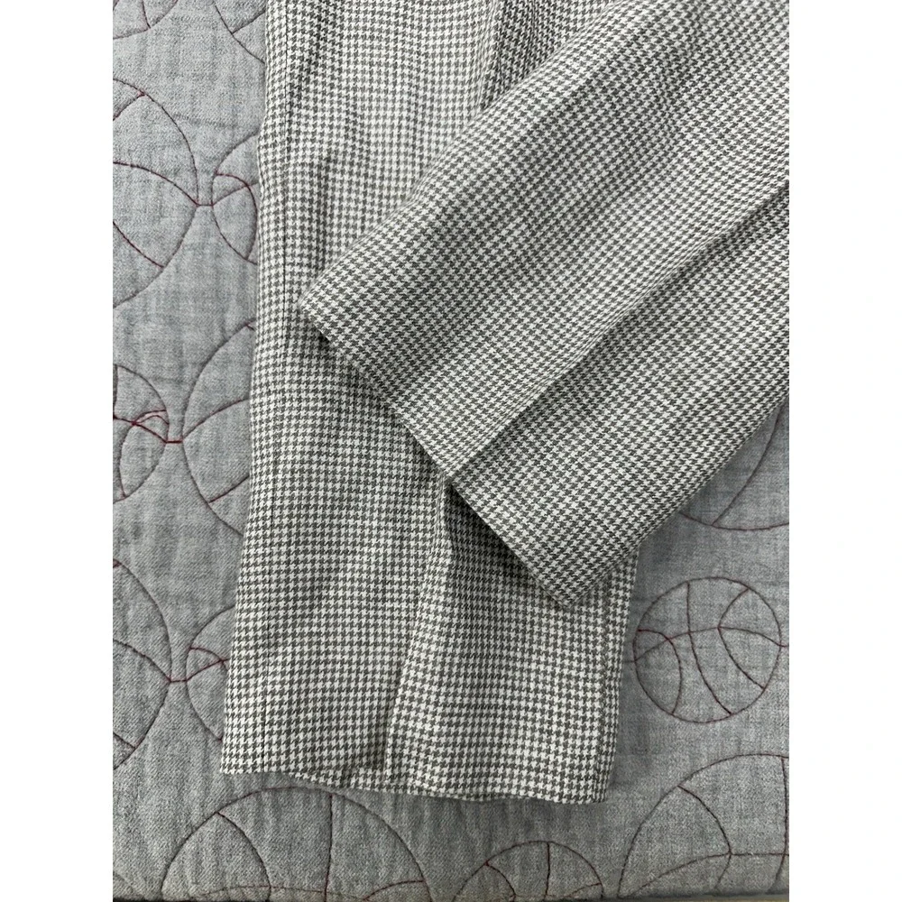 Banana Republic 100% Linen Taupe Houndstooth Dress Trousers / Men's 32